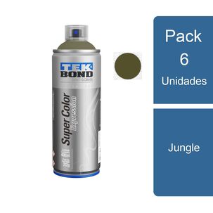 Pack 6 Pinturas Aerosol / Spray Expression Jungle Tekbond